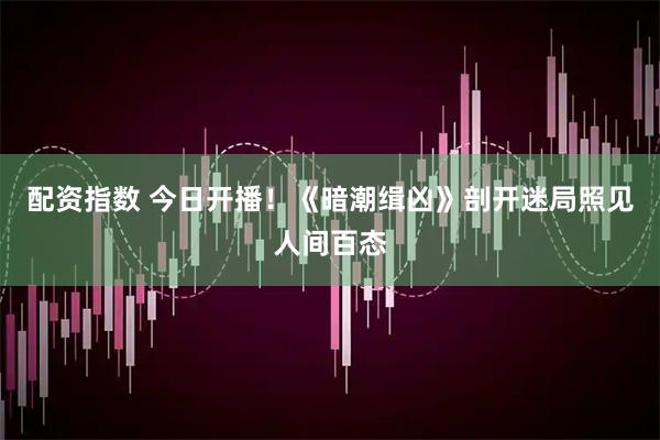 配资指数 今日开播！《暗潮缉凶》剖开迷局照见人间百态