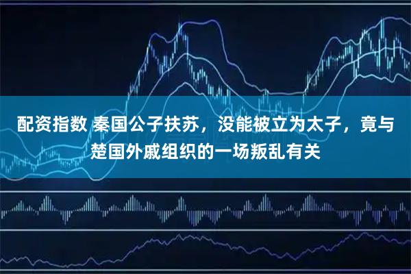 配资指数 秦国公子扶苏，没能被立为太子，竟与楚国外戚组织的一场叛乱有关