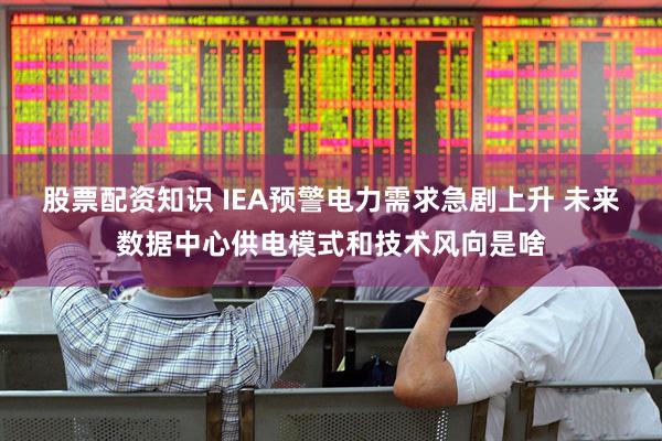 股票配资知识 IEA预警电力需求急剧上升 未来数据中心供电模式和技术风向是啥